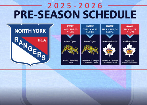 Pre-Season Schedule is Here!